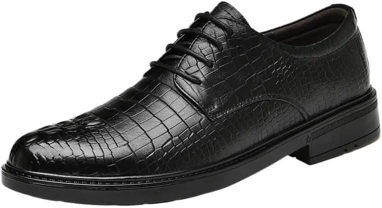 Men's Business Formal PU Shoes - Oxford Orthopedic Dress Sneakers, Walking Driving Loafers, Work Flats