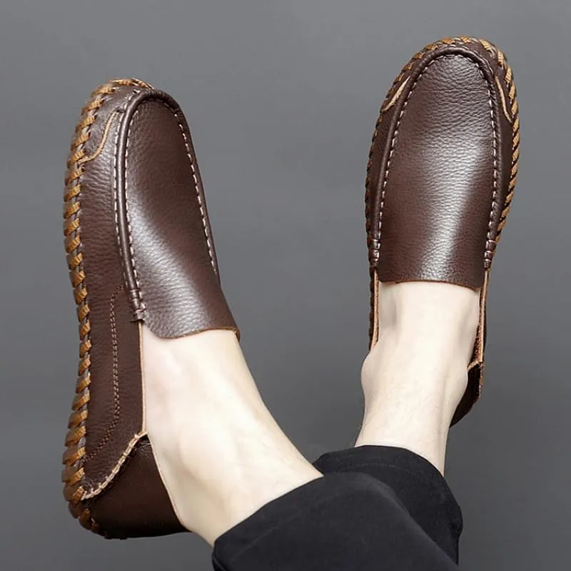 Men's Casual Loafers, Lightweight and Fashionable, Sewn Shoes, Suitable for Daily wear and Social Gatherings