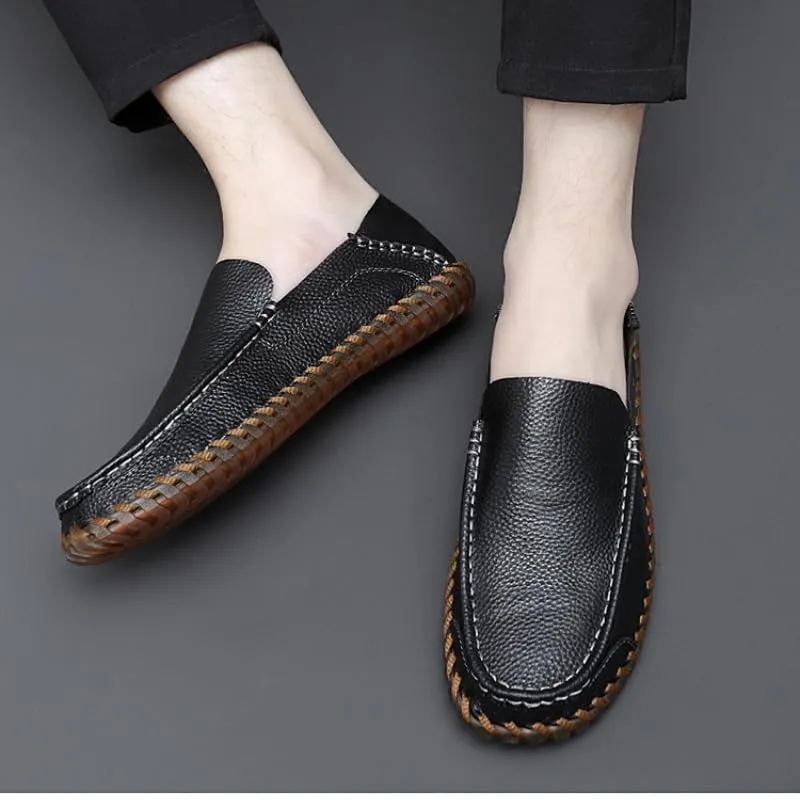Men's Casual Loafers, Lightweight and Fashionable, Sewn Shoes, Suitable for Daily wear and Social Gatherings