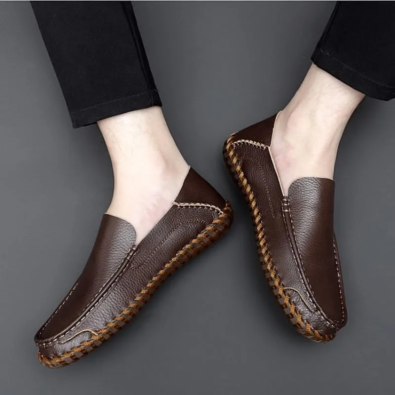 Men's Casual Loafers, Lightweight and Fashionable, Sewn Shoes, Suitable for Daily wear and Social Gatherings