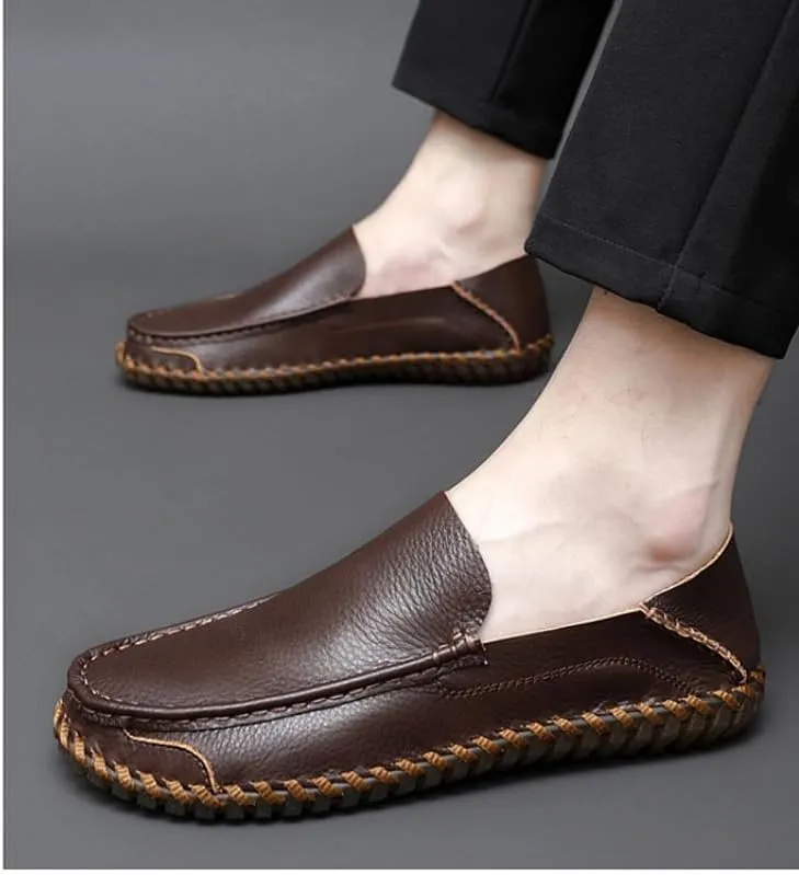 Men's Casual Loafers, Lightweight and Fashionable, Sewn Shoes, Suitable for Daily wear and Social Gatherings