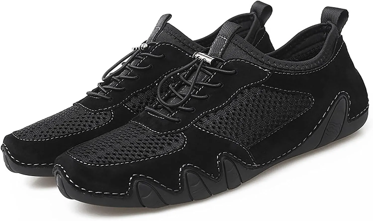 Men's Casual Sneakers Lightweight Comfortable Walking Shoes Adjustable Laces Versatile for Daily Wear Travel