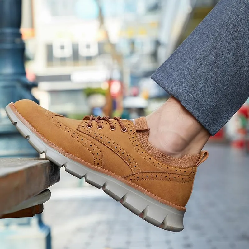 Mens Dress Shoes Business Sneakers Casual Shoes Brogue Oxford Shoes for Men