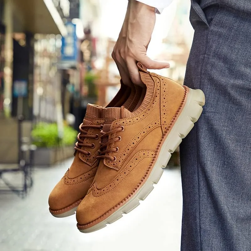 Mens Dress Shoes Business Sneakers Casual Shoes Brogue Oxford Shoes for Men