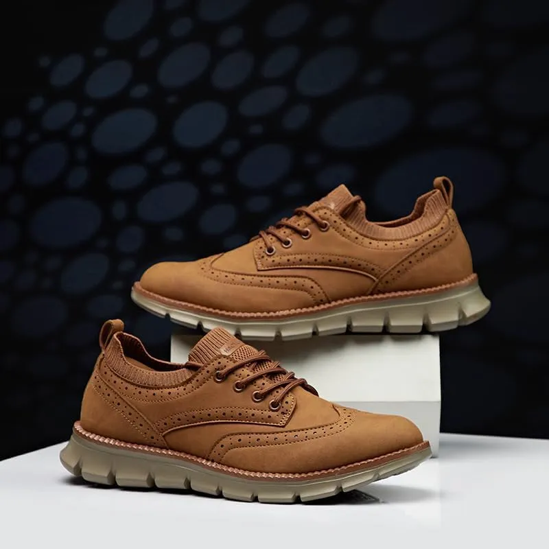 Mens Dress Shoes Business Sneakers Casual Shoes Brogue Oxford Shoes for Men