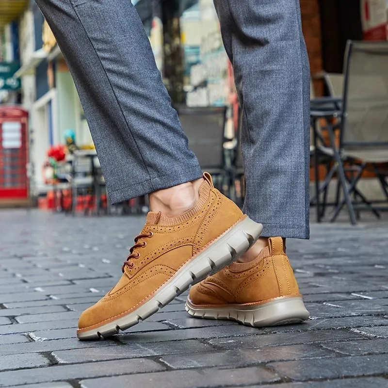 Mens Dress Shoes Business Sneakers Casual Shoes Brogue Oxford Shoes for Men