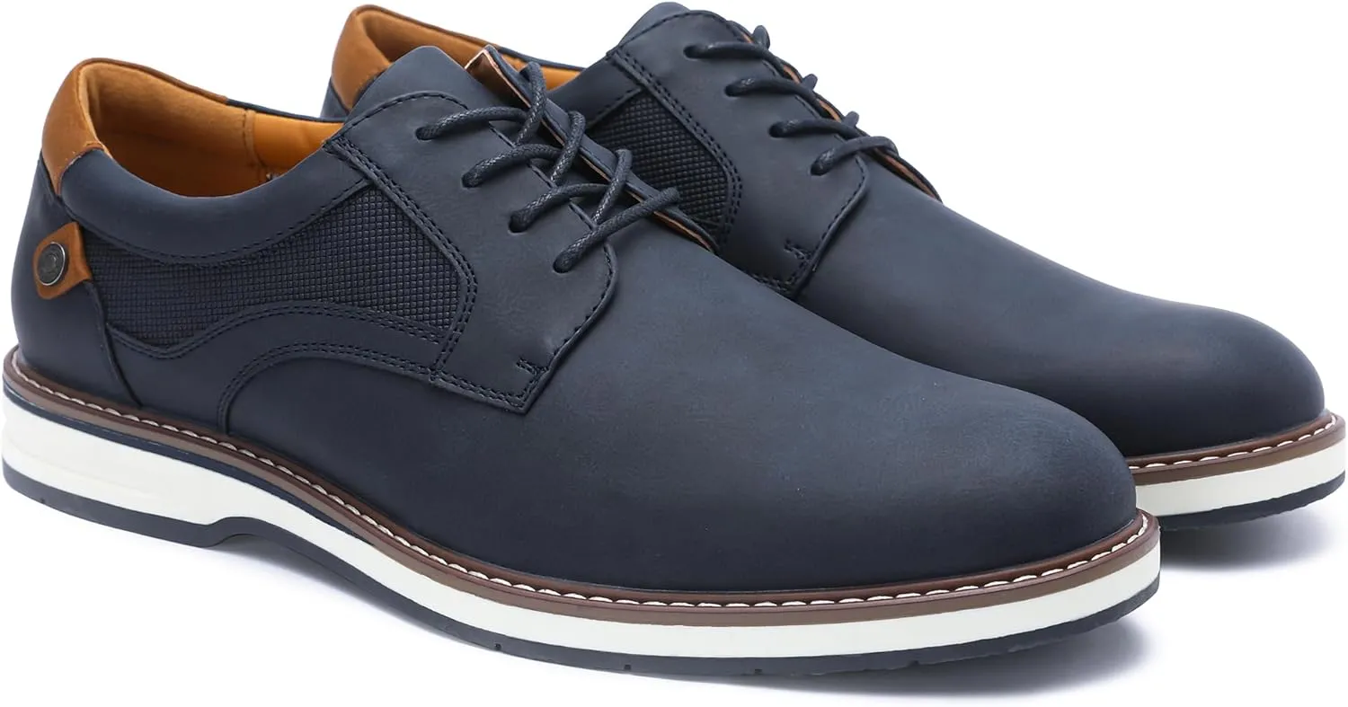 Men's Dress Shoes Casual Business Formal Oxfords Classic Lace Up Work Dress Shoes