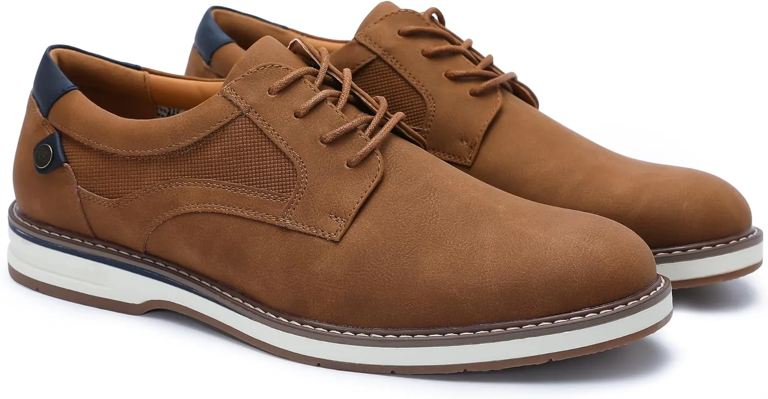 Men's Dress Shoes Casual Business Formal Oxfords Classic Lace Up Work Dress Shoes
