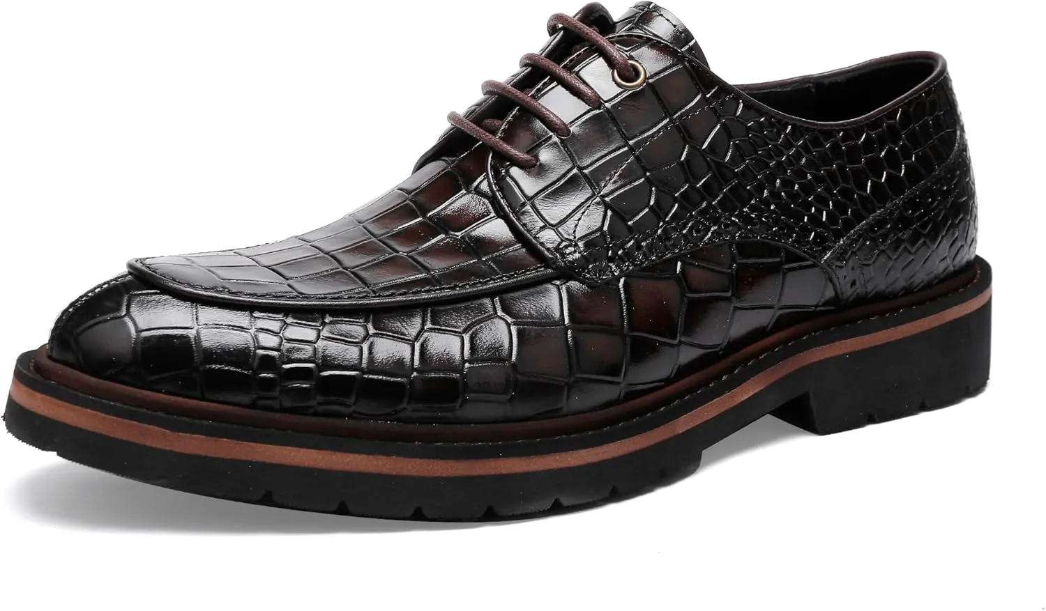 Men's Dress Shoes Genuine Leather Oxfords Luxury Formal Business Suit Shoes Wingtip Brogue Handcrafted