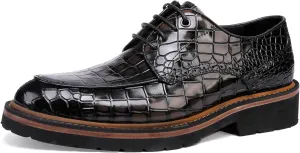 Men's Dress Shoes Genuine Leather Oxfords Luxury Formal Business Suit Shoes Wingtip Brogue Handcrafted