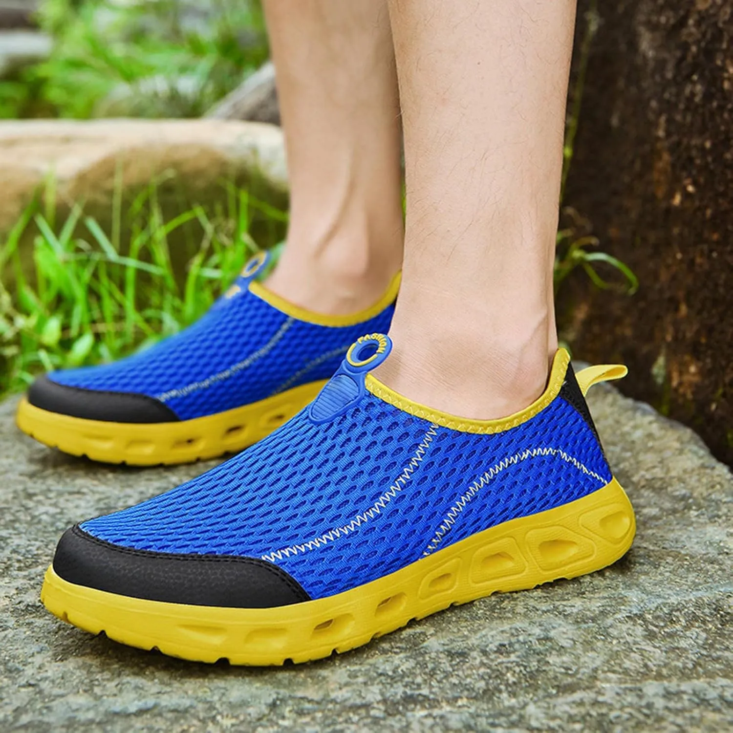 Men's Everyday Athletic Shoes Men Sports Shoes Spring and Summer Fashionable New Pattern Mesh Breathable Comfortable Non