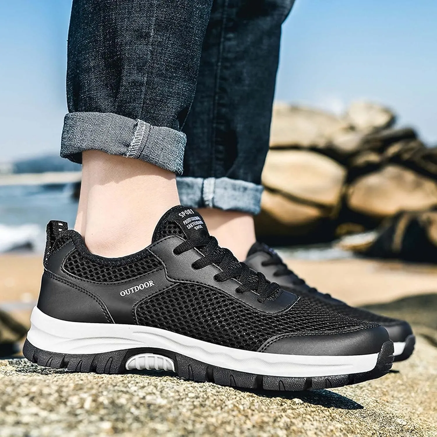 Men's Fashion Sneakers Shoes Shoes Casual Sports Trend Men's Running Outdoor Hiking Fashion