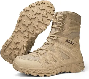 Men's Hiking Boots Outdoor: Trekking Shoes with Zipper