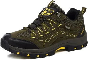Men's Hiking Shoes, Hunting Shoes, Outdoor, Breathable, Lightweight, Hiking, Off-Road (Color : Dark Green, Size : 8)
