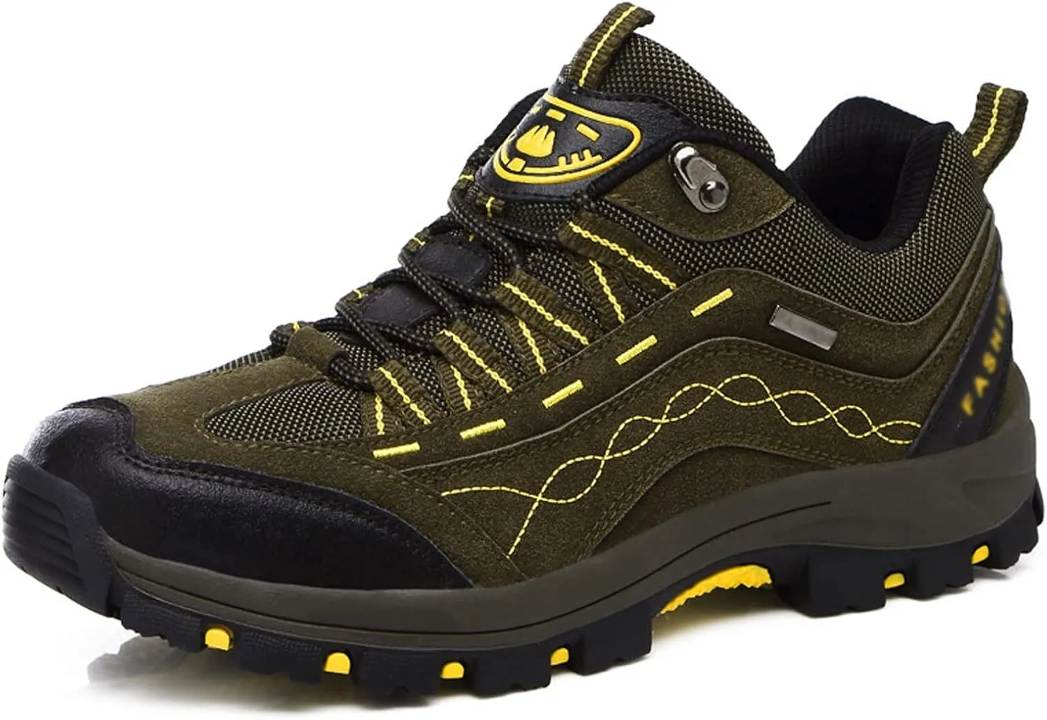 Men's Hiking Shoes, Hunting Shoes, Outdoor, Breathable, Lightweight, Hiking, Off-Road (Color : Dark Green, Size : 8)