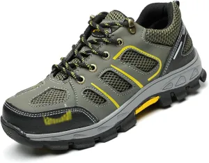 Men's Hiking Shoes, Ladies Hiking Shoes, Hunting Shoes, Breathable, Anti-Smashing, Anti-Puncture (Color : Green, Size : 5.5)