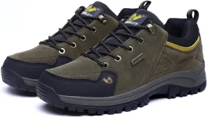 Men's Hiking Shoes, Ladies Hiking Shoes, Outdoor, Single Shoes, Outdoor, Leisure, Size 36-47 (Color : Dark Green, Size : 9)