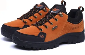 Men's Hiking Shoes, Ladies Hiking Shoes, Outdoor, Single Shoes, Outdoor, Leisure, Size 36-47 (Color : Orange, Size : 9.5)