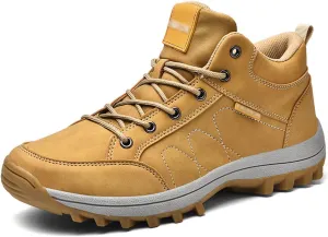 Men's Hiking Shoes, Large Size Men's Shoes, Outdoor, Hiking, Hiking, Cycling, Camping, Fishing (Color : Light Brown 1, Size : 10)