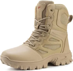Men's Military Tactical Boots: Combat Hiking Shoes Lightweight