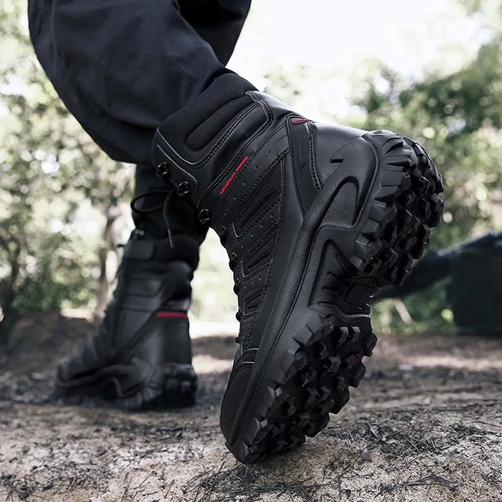 Men's Military Tactical Boots: Combat Hiking Shoes Lightweight