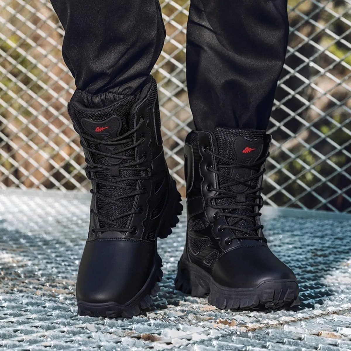 Men's Military Tactical Boots: Combat Hiking Shoes Lightweight