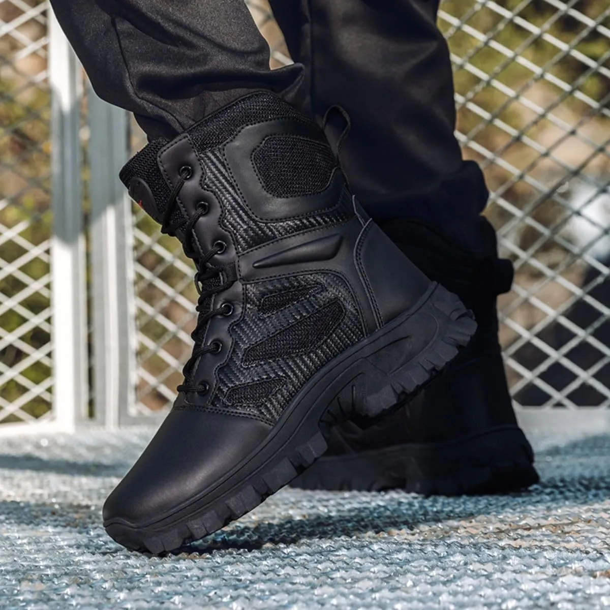 Men's Military Tactical Boots: Combat Hiking Shoes Lightweight