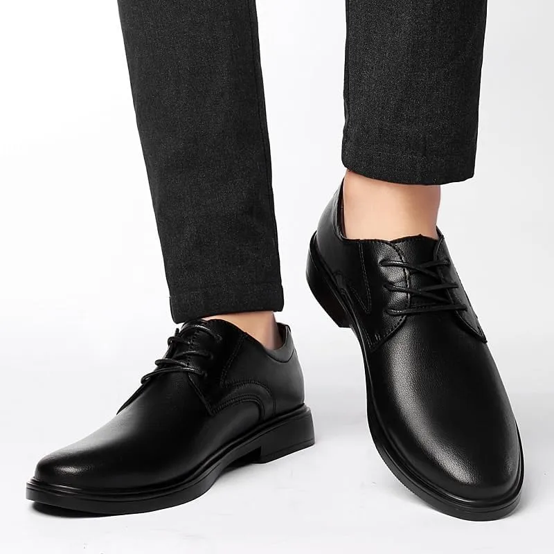 Men's Orthopedic Dress Shoes Mens Comfortable Formal Business Non-Slip Lace Up Leather Oxfords