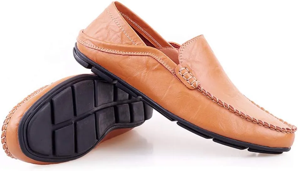Men's Penny Loafers Moccasin Driving Shoes Slip On Flats Boat Shoes
