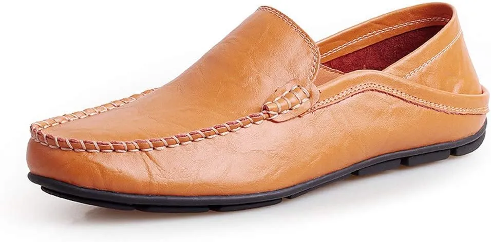 Men's Penny Loafers Moccasin Driving Shoes Slip On Flats Boat Shoes