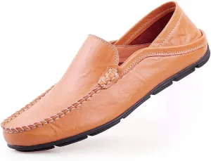 Men's Penny Loafers Moccasin Driving Shoes Slip On Flats Boat Shoes