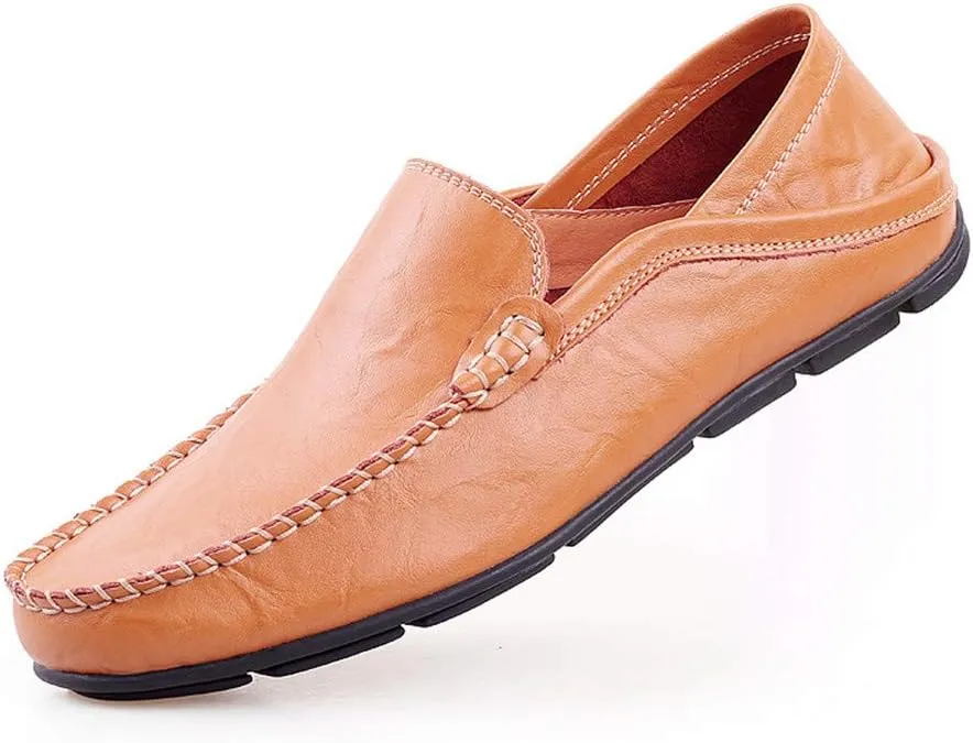 Men's Penny Loafers Moccasin Driving Shoes Slip On Flats Boat Shoes