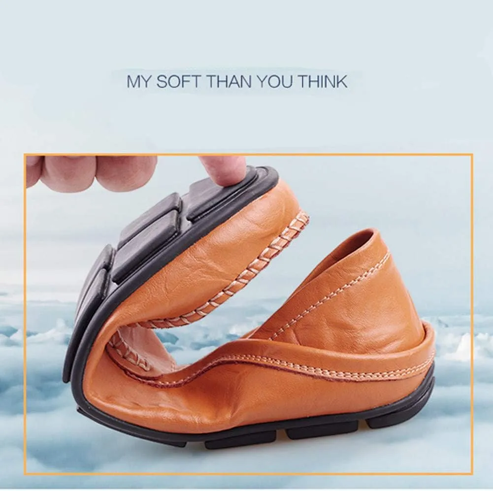 Men's Penny Loafers Moccasin Driving Shoes Slip On Flats Boat Shoes