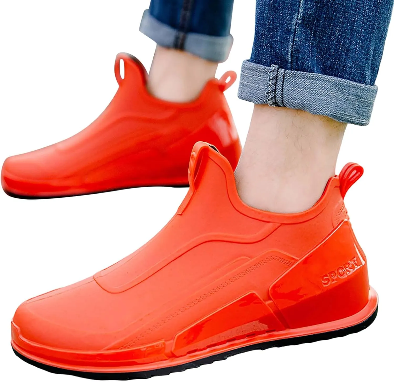 Men's Rain Shoes Non Slip Outdoor Comfortable Lightweight Casual Sneakers for Walking Travel Hiking