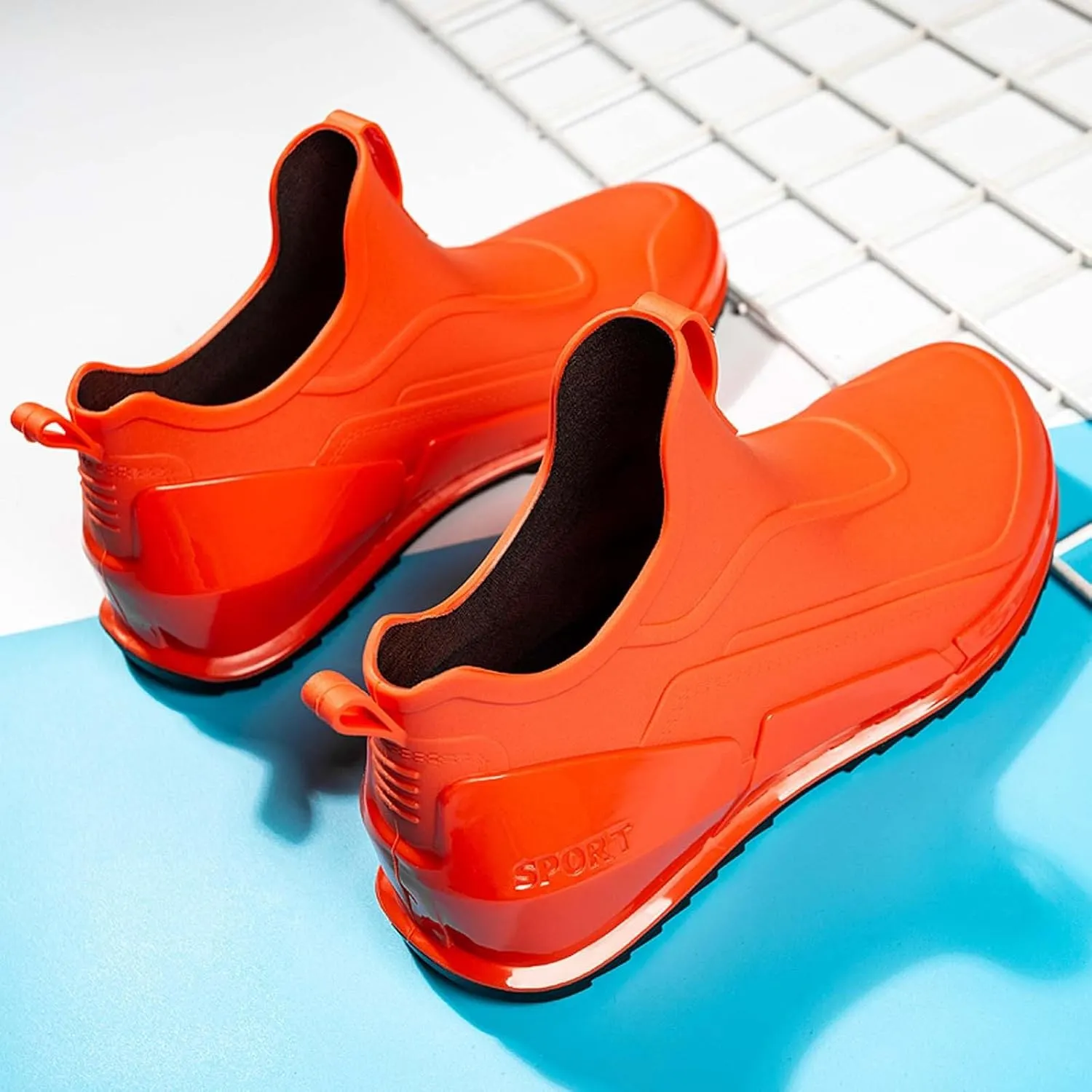 Men's Rain Shoes Non Slip Outdoor Comfortable Lightweight Casual Sneakers for Walking Travel Hiking
