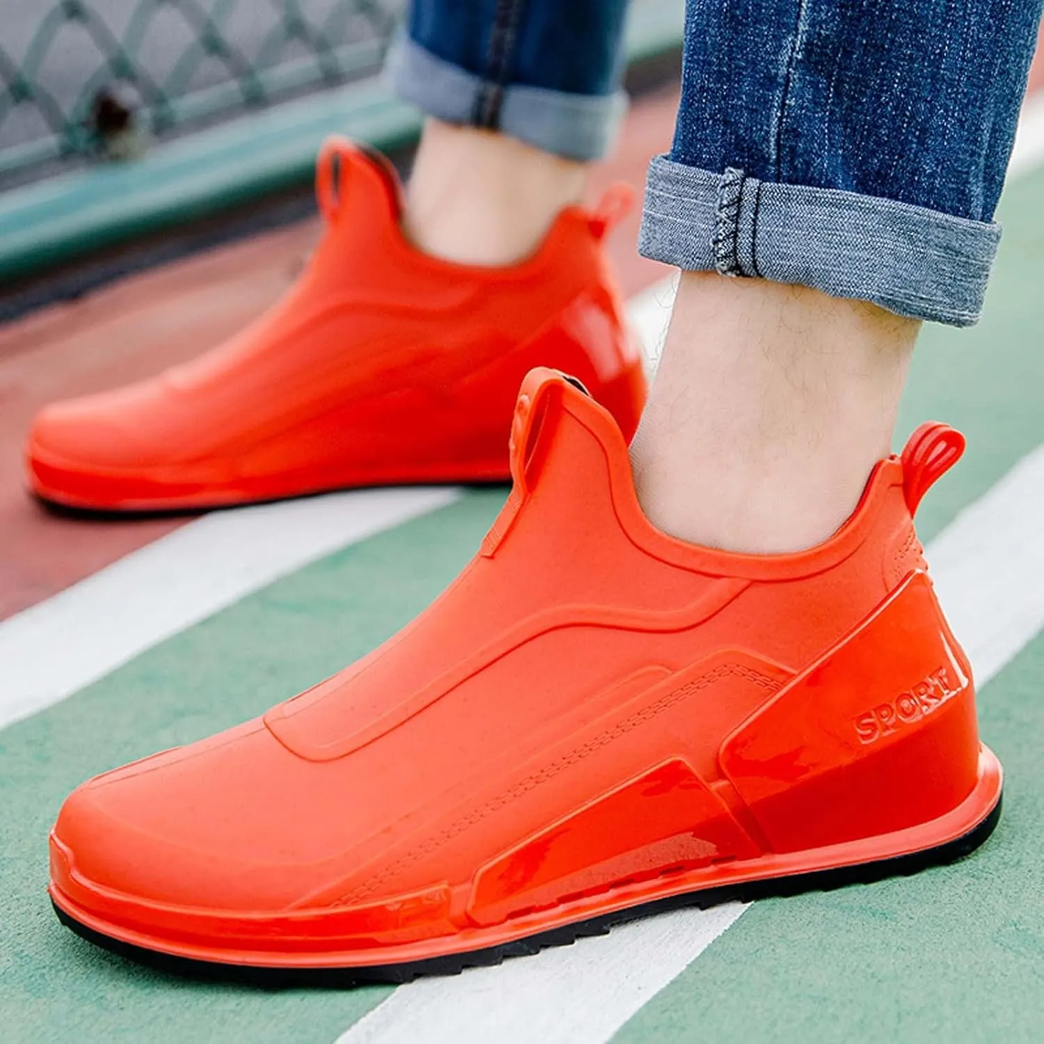 Men's Rain Shoes Non Slip Outdoor Comfortable Lightweight Casual Sneakers for Walking Travel Hiking