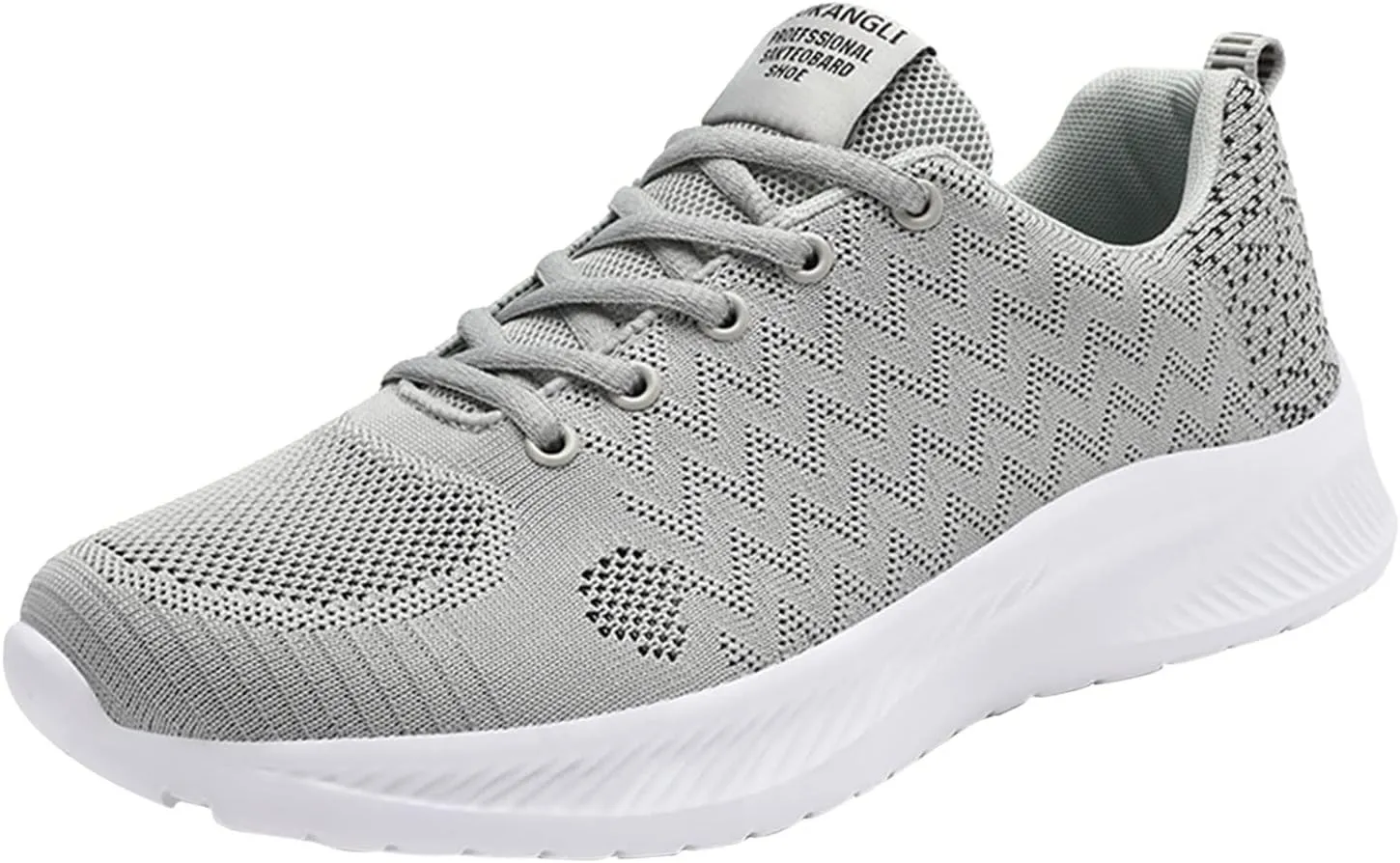 Mens Runnimg Shoes Men's Lightweight Breathable Sneakers Comfortable Lace Up Flat Non Slip Walking Shoe