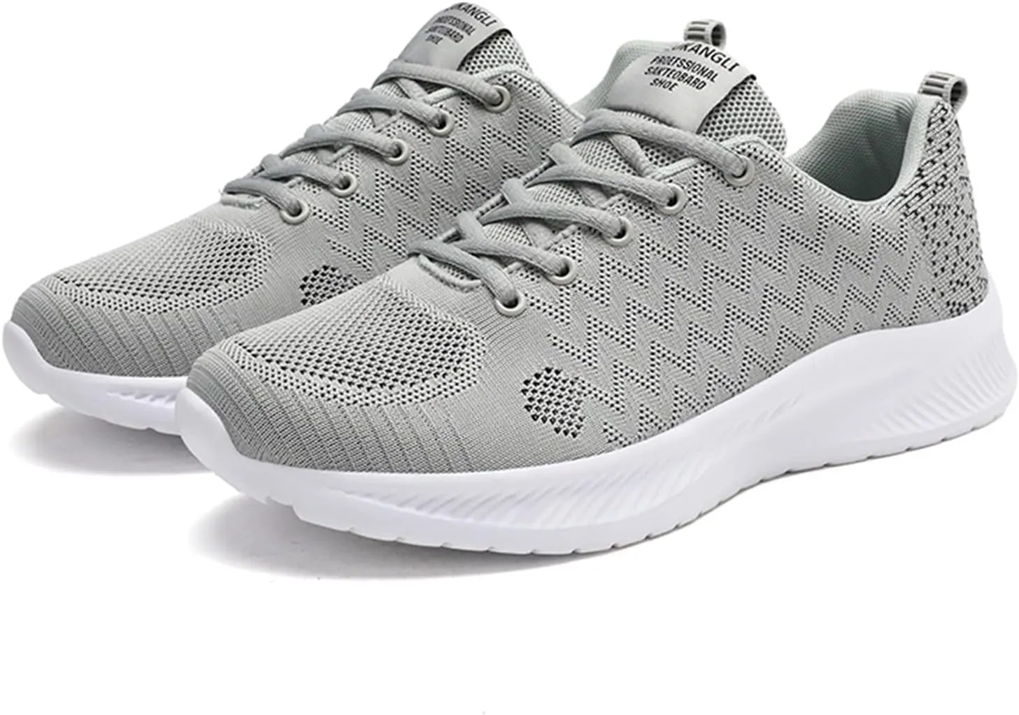 Mens Runnimg Shoes Men's Lightweight Breathable Sneakers Comfortable Lace Up Flat Non Slip Walking Shoe