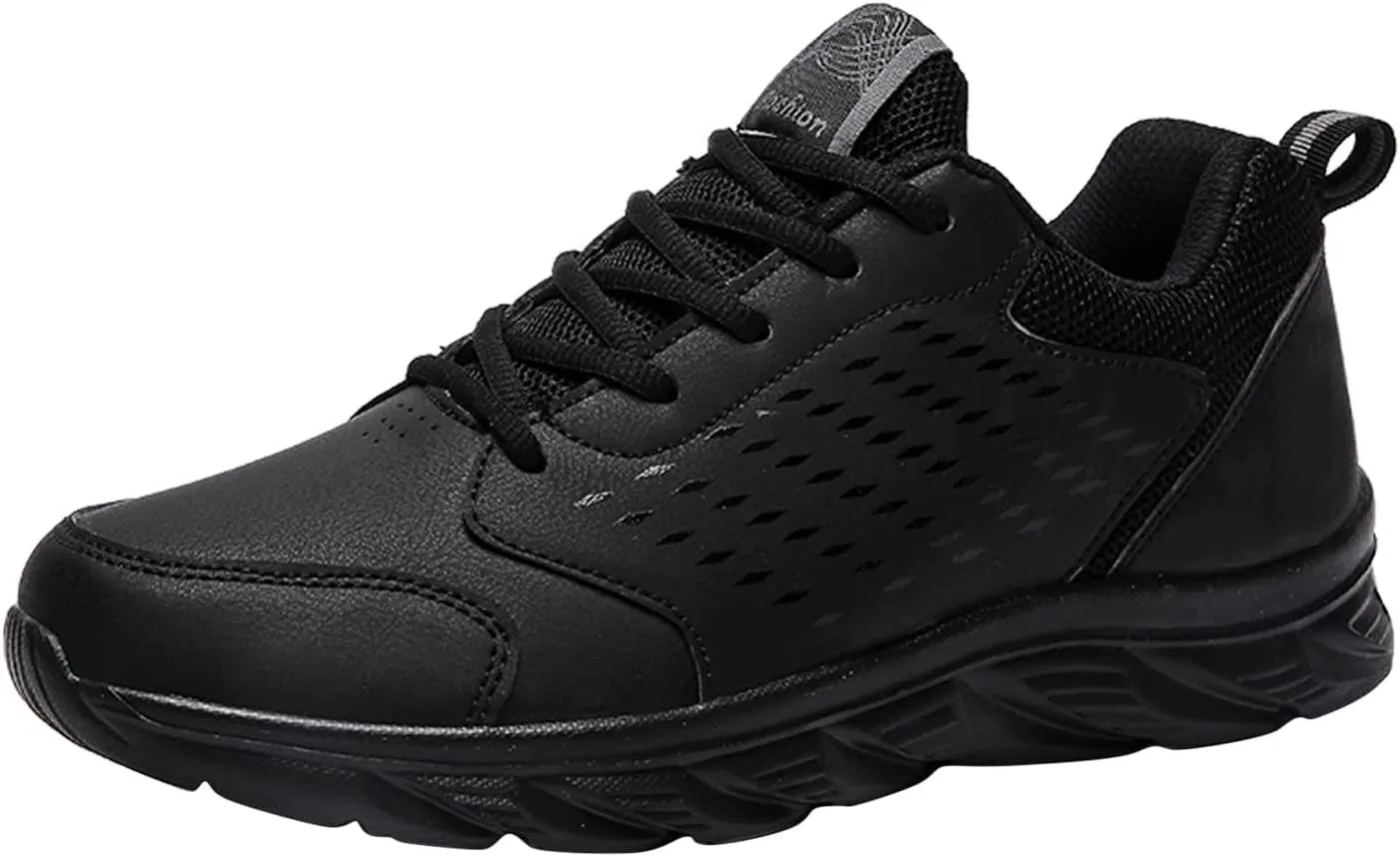 Mens Shoes Casual Leather Lace Up Solid Color Casual Fashion Simple Shoes Running Shoes Men's Suede Classic Sneaker