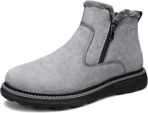 Men's Snow Boots - Winter Hiking Boots - Outdoor Non-Slip Casual Walking Sneakers