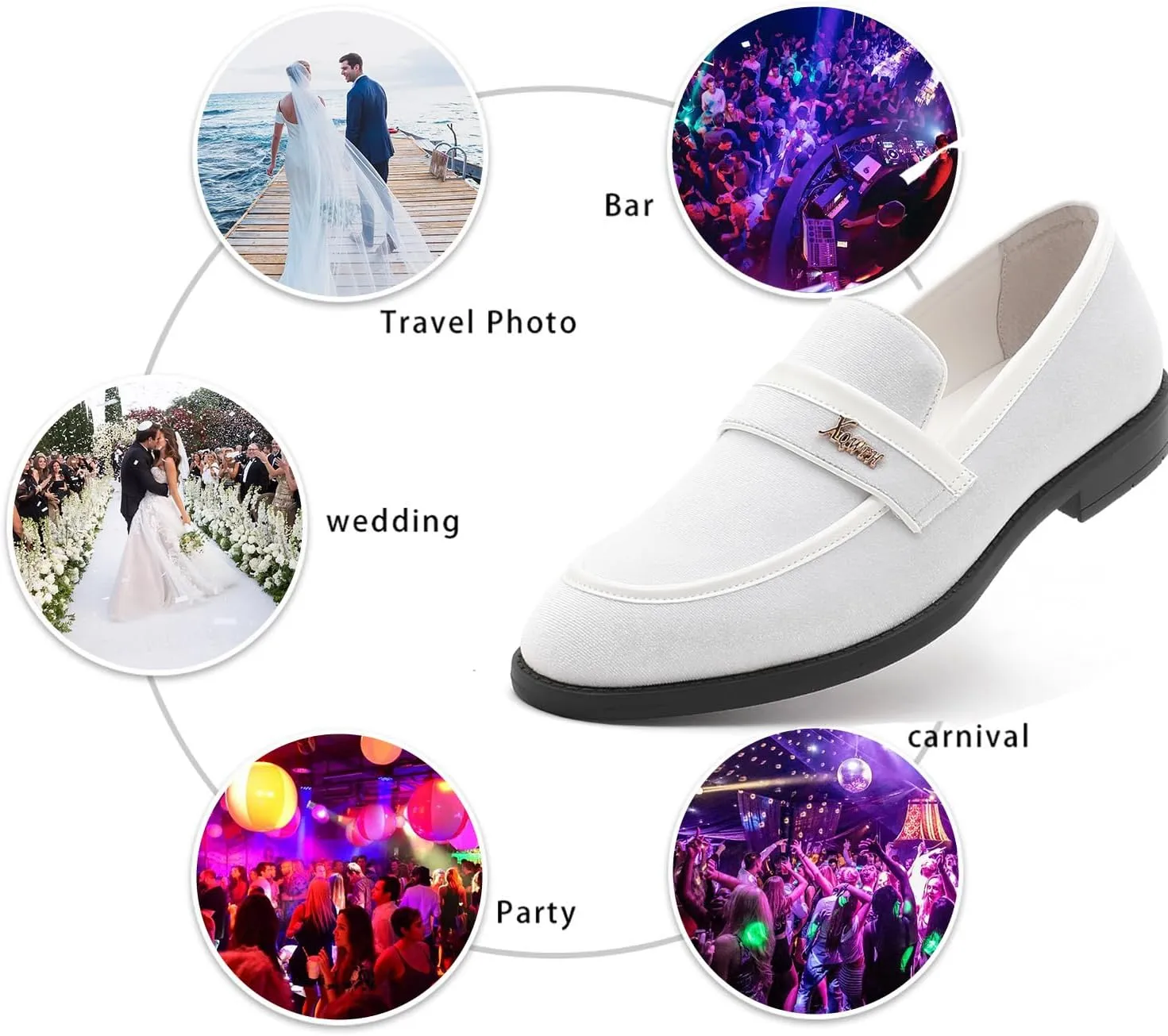 Mens Velvet Loafers, Men's Fashion Mens Dress Shoes Classic Loafers for Wedding Party Penny Dancing,Slip-On Flats Smoking Slippers Prom