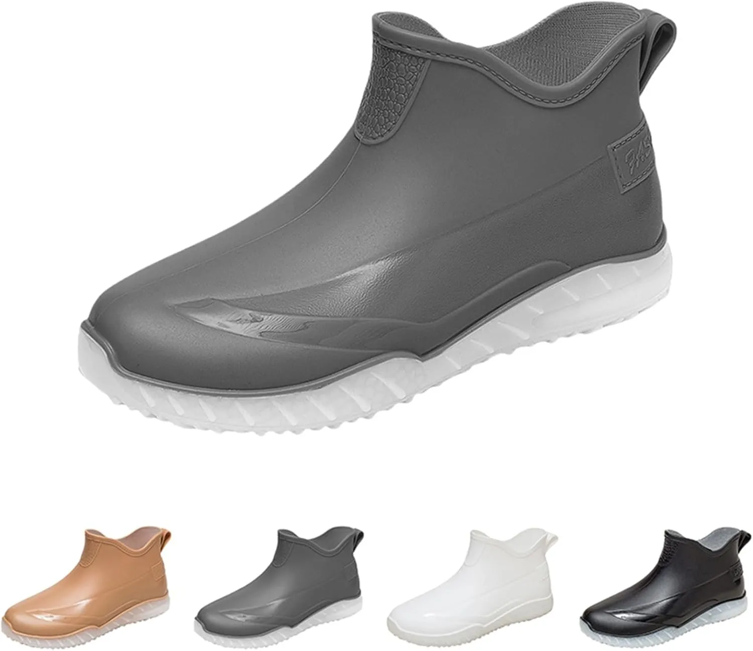 Men's Waterproof Rain Short Boots Garden Boots Ankle Rain Boots Garden Shoes Rain Outdoor Walking Boots