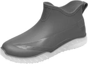Men's Waterproof Rain Short Boots Garden Boots Ankle Rain Boots Garden Shoes Rain Outdoor Walking Boots