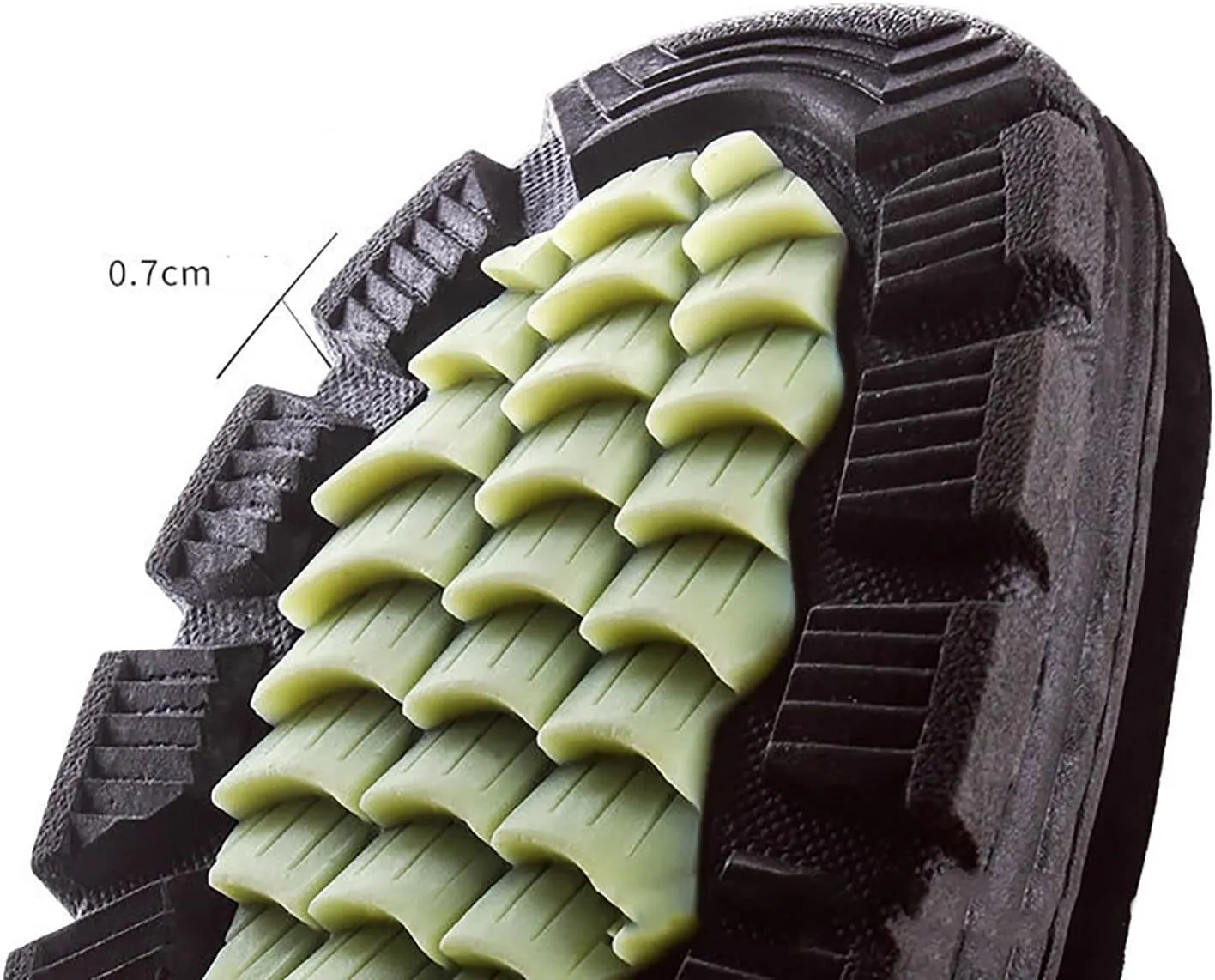 Mens Winter Boots, Outdoor Fully Lined Waterproof Deep Tread Durable Rubber Shell Thermal Winter Mens Rain Snow Boots, for Walking Hiking Ankle Snow Boots