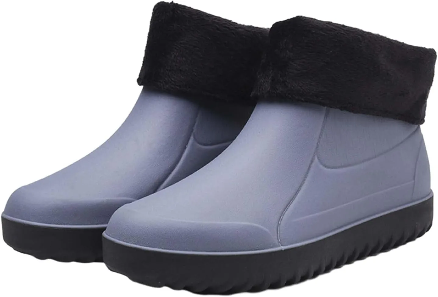 Mens Winter Boots Waterproof Snow Shoes Unisex Hiking Footwear Slip-On Ankle Booties High Top Womens Warm Slippers