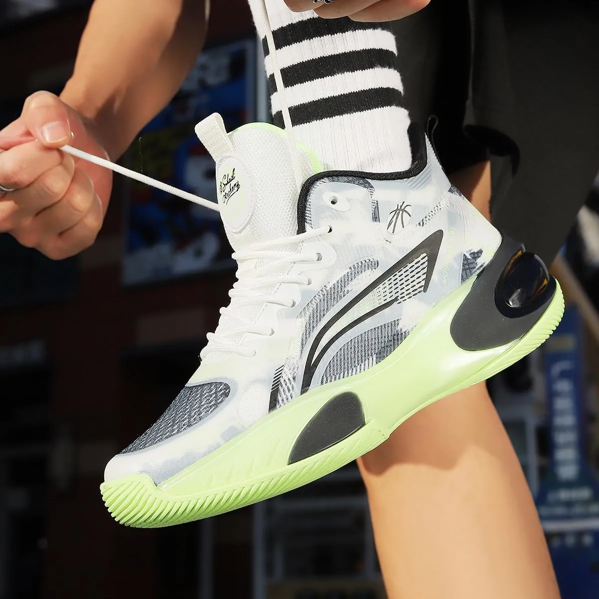 Mens Womens Basketball Shoes Fashion Sneakers Athletic Comfortable Lightweight Non Slip Outdoor Sport Shoe