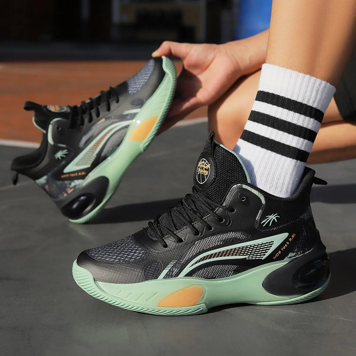 Mens Womens Basketball Shoes Fashion Sneakers Athletic Comfortable Lightweight Non Slip Outdoor Sport Shoe