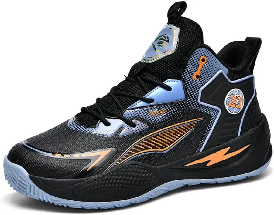 Men's Women's Basketball Shoes High Top Ultra-Light Fashion Anti Slip Breathable Sneakers