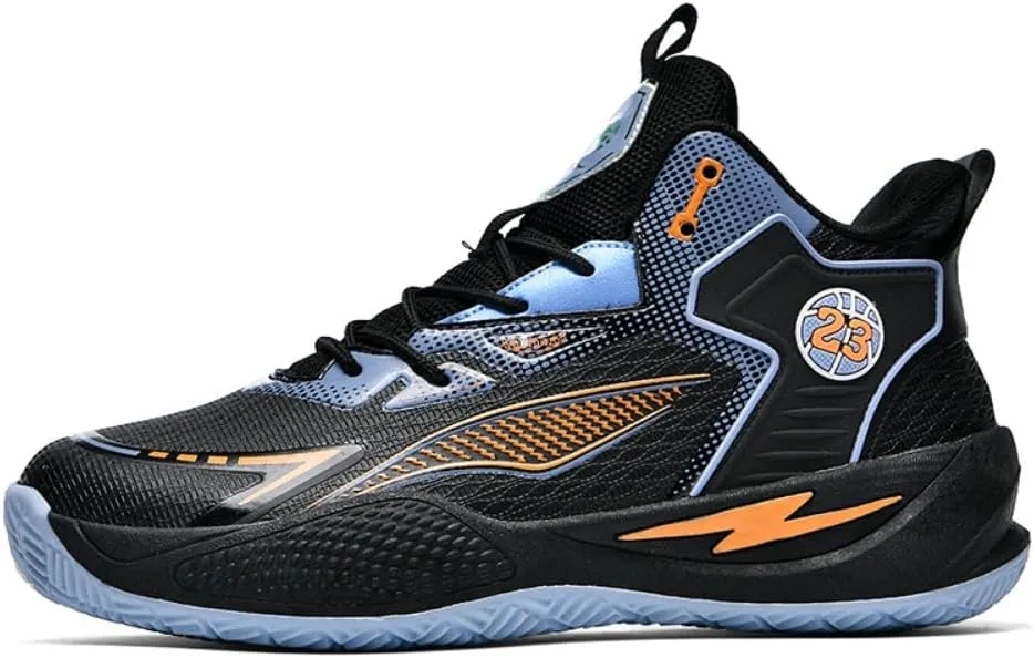 Men's Women's Basketball Shoes High Top Ultra-Light Fashion Anti Slip Breathable Sneakers