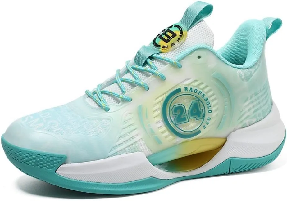 Men's Women's Basketball Shoes High Top Ultra-Light Fashion Anti Slip Breathable Sneakers